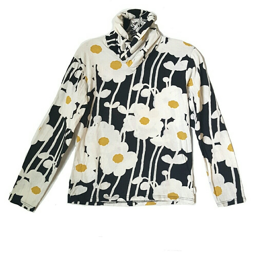 Sou Sou | High Collar Flower Print Longsleeve